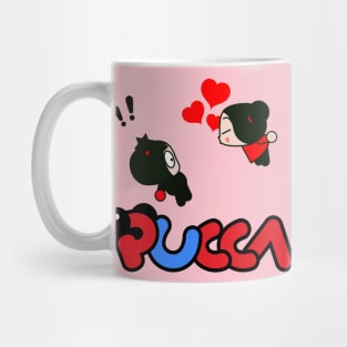 Pucca in love with Garu Mug